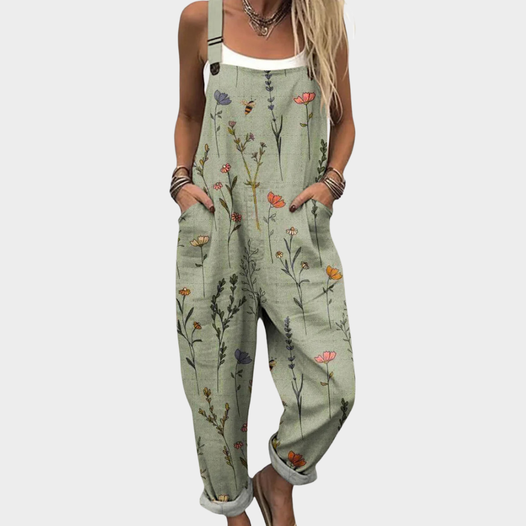 Colette – Bequeme Latzhose mit Print