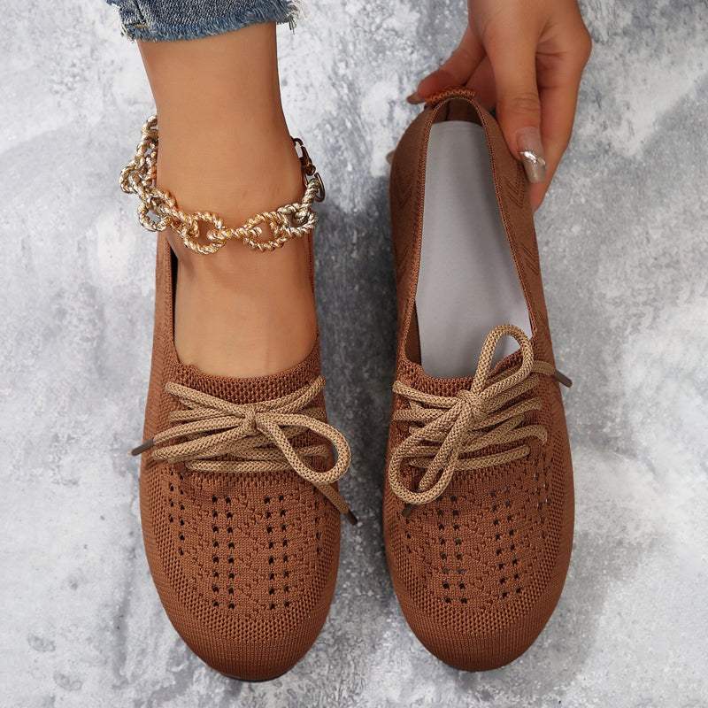 Lässige flache Schuhe aus Mesh