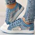 Clara – elegante Sneaker für Damen mit floralen Details