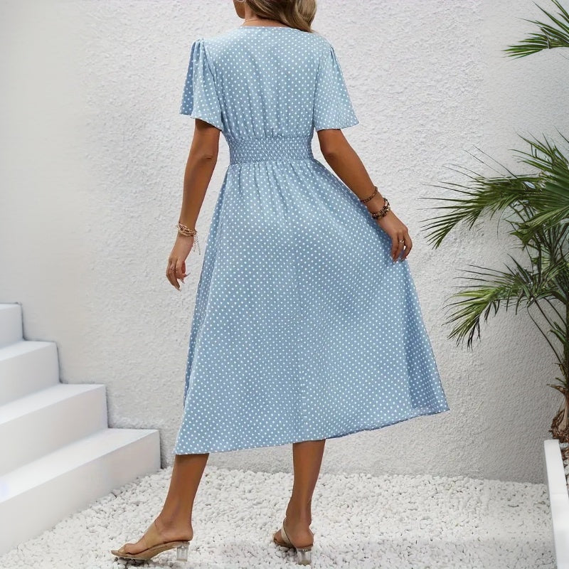 Lässiges Kleid mit Polka-Dots