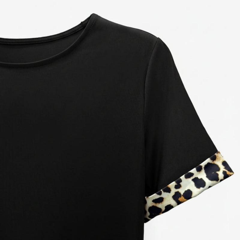 Vintage-Kleid mit Leopardenmuster