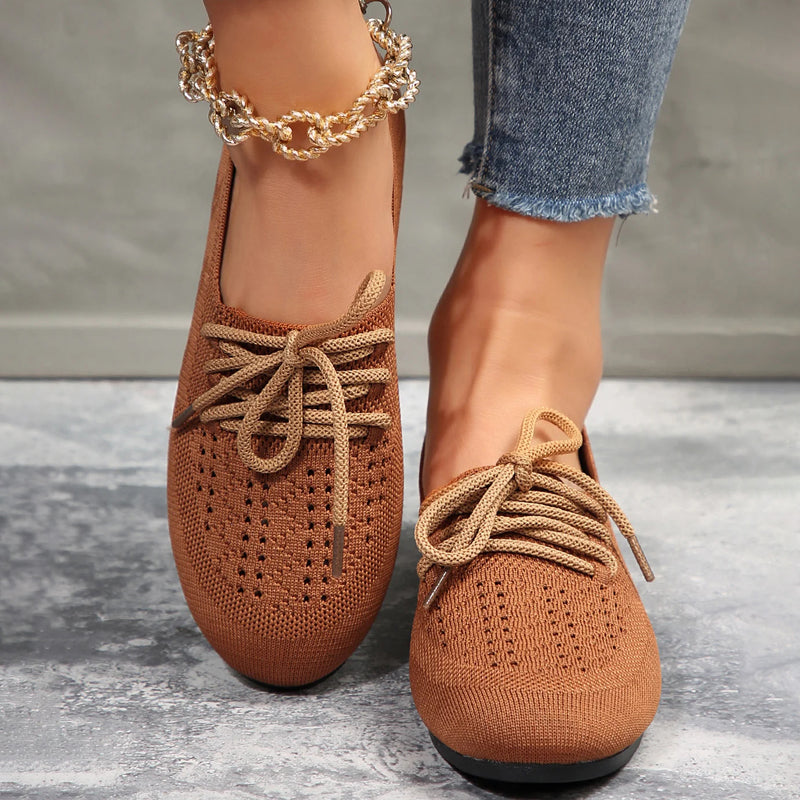 Lässige flache Schuhe aus Mesh