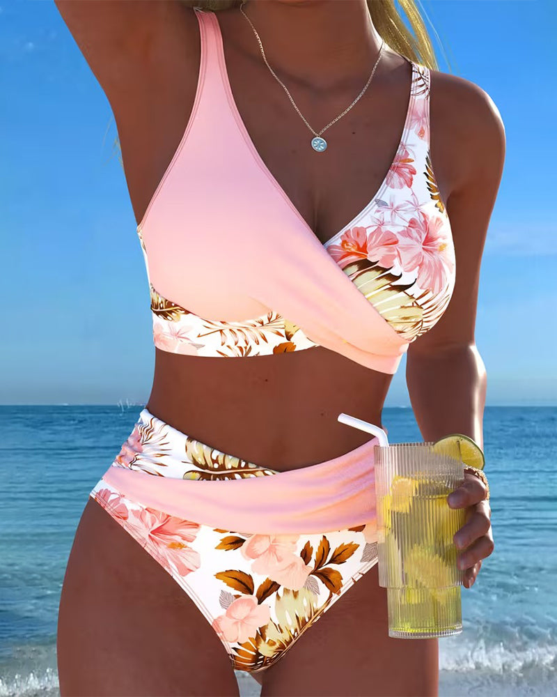 Jolina | Bikini mit floralem Kontrast