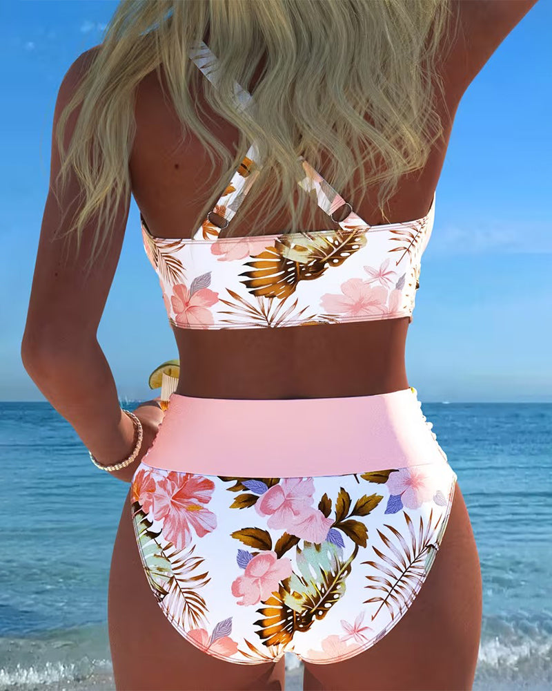 Jolina | Bikini mit floralem Kontrast