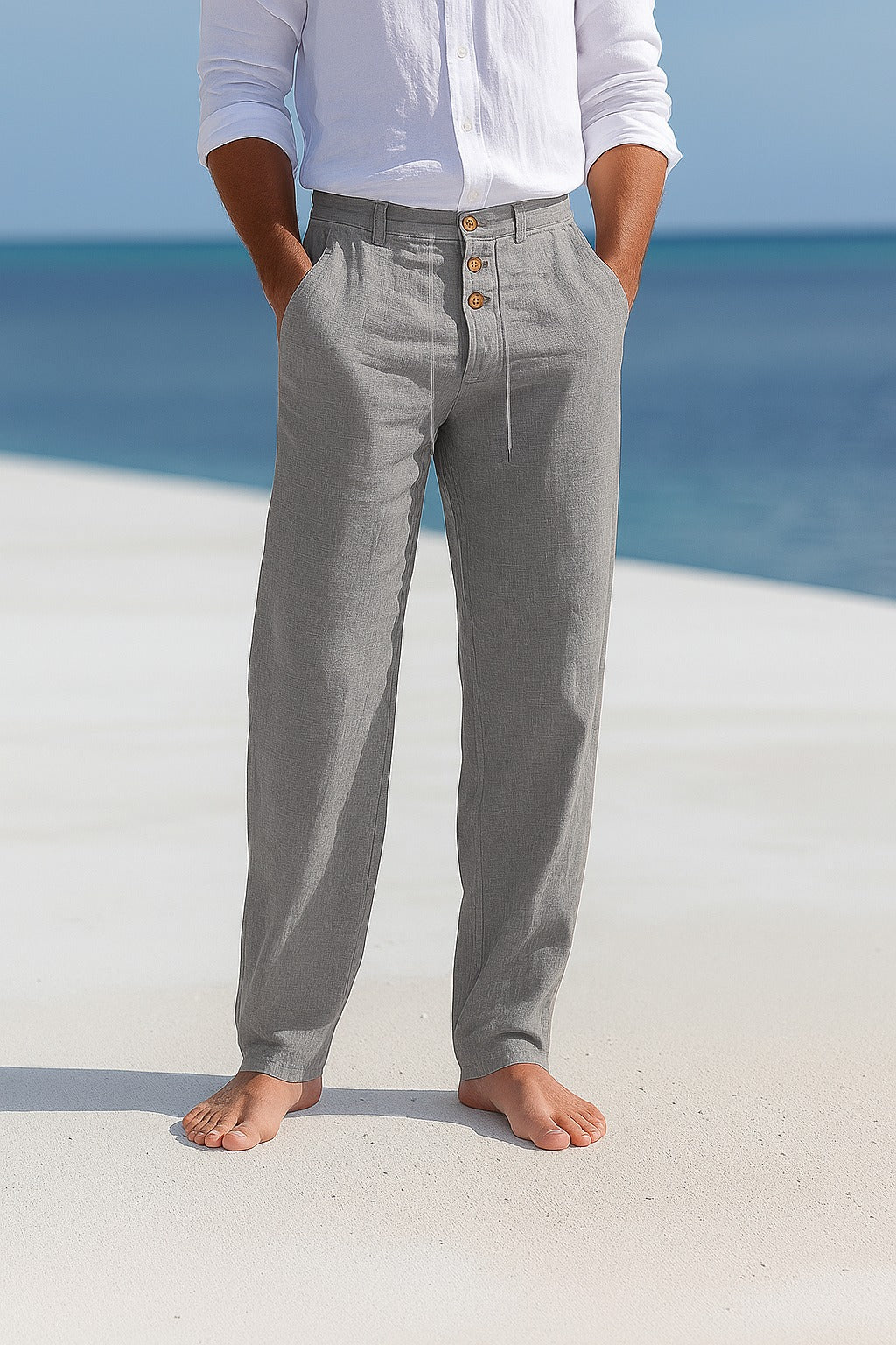 Matteo Leichte Sommerhosen aus Leinen