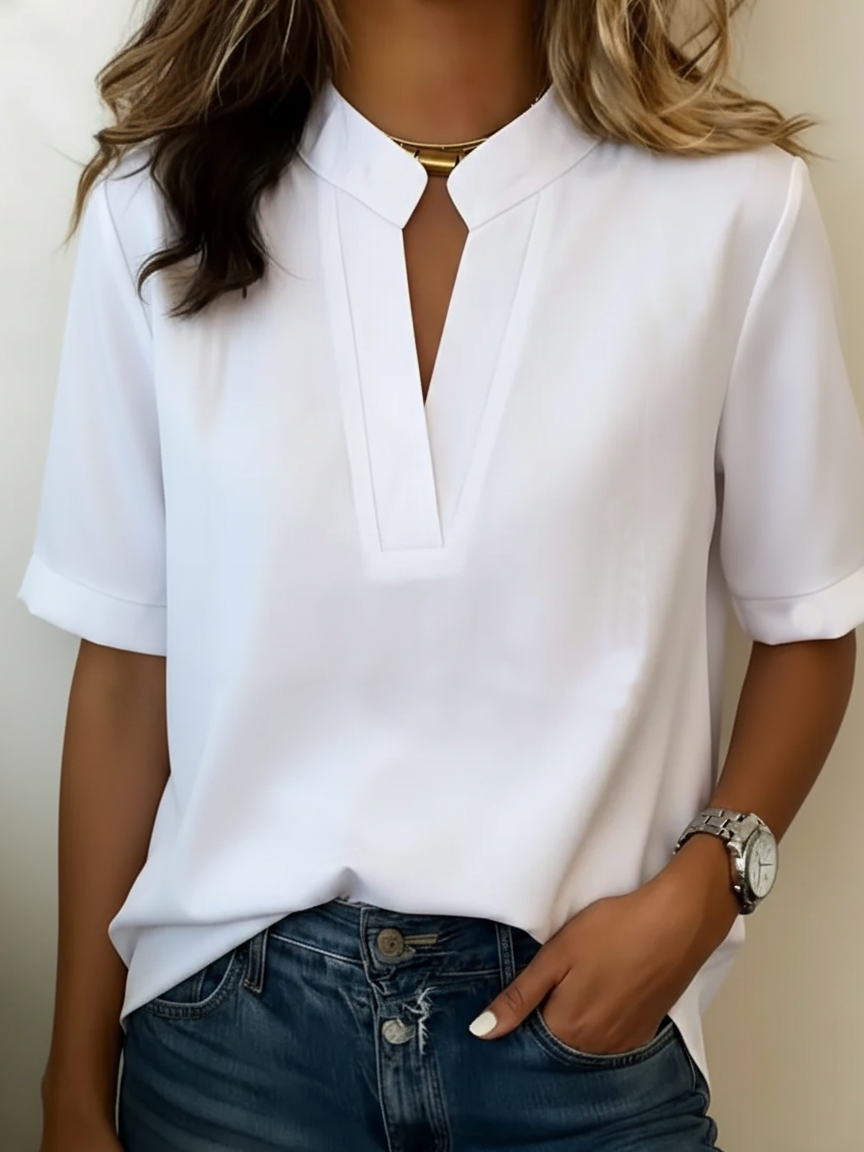 Élise – Elegante Bluse mit raffiniertem Kragen