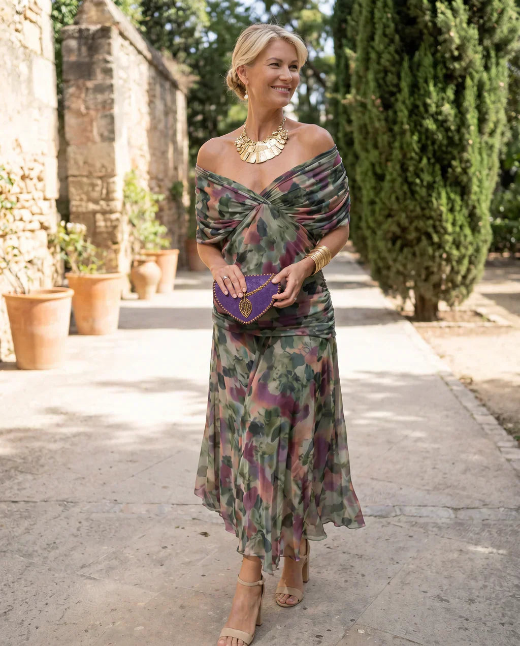 Kelsey – Elegantes, farbenfrohes Kleid