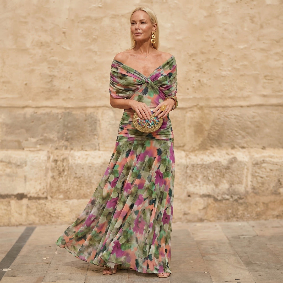 Kelsey – Elegantes, farbenfrohes Kleid