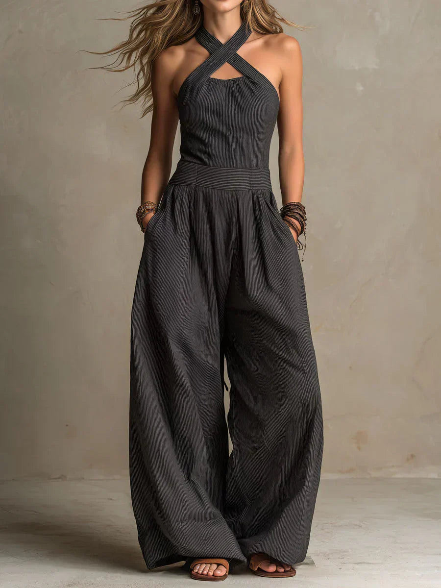 Ariana | Elegantes Mono-Kleid mit gekreuztem Ausschnitt