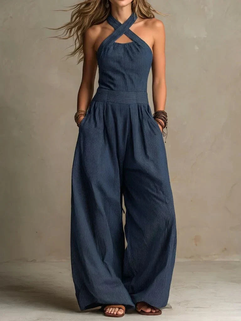 Ariana | Elegantes Mono-Kleid mit gekreuztem Ausschnitt