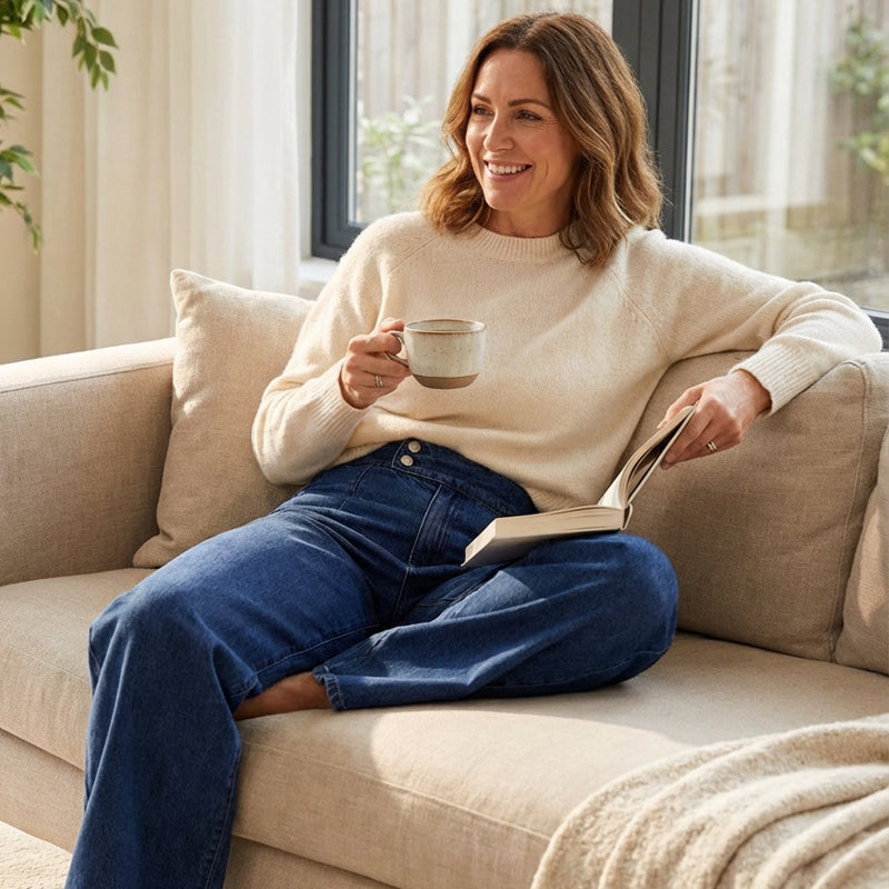 Adèle – Jeans mit hoher Taille, die die Silhouette dezent verschlankt