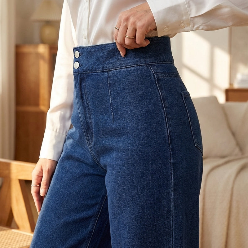 Adèle – Jeans mit hoher Taille, die die Silhouette dezent verschlankt